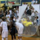 Two students from Holy Spirit High School in New Jersey dressed as a monkey and a banana when their team took on the mostly black Atlantic City High School team.
NBC 10 Screenshot